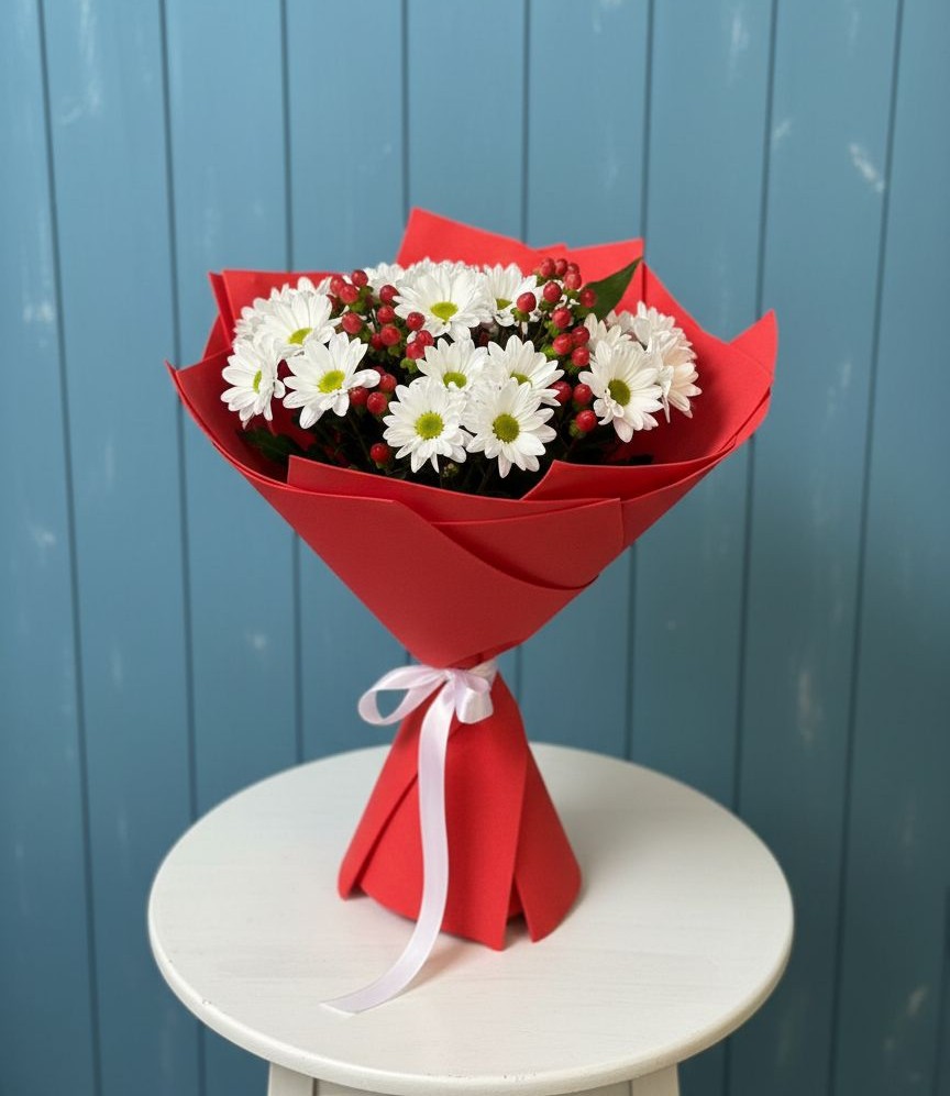 Букет цветов из: Хризантемы в Мескер-Юрте