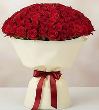 Букет 101 Красная роза Милано в Мескер-Юрте