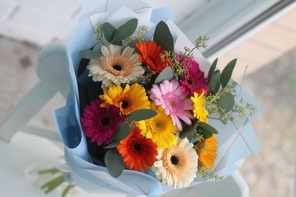 Букет цветов из: Герберы в Мескер-Юрте