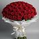 Букет 101 Красная роза Блэк Мэджик в Мескер-Юрте