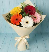 Букет цветов из:  Герберы #REPLACE_PRED# Мескер-Юрте