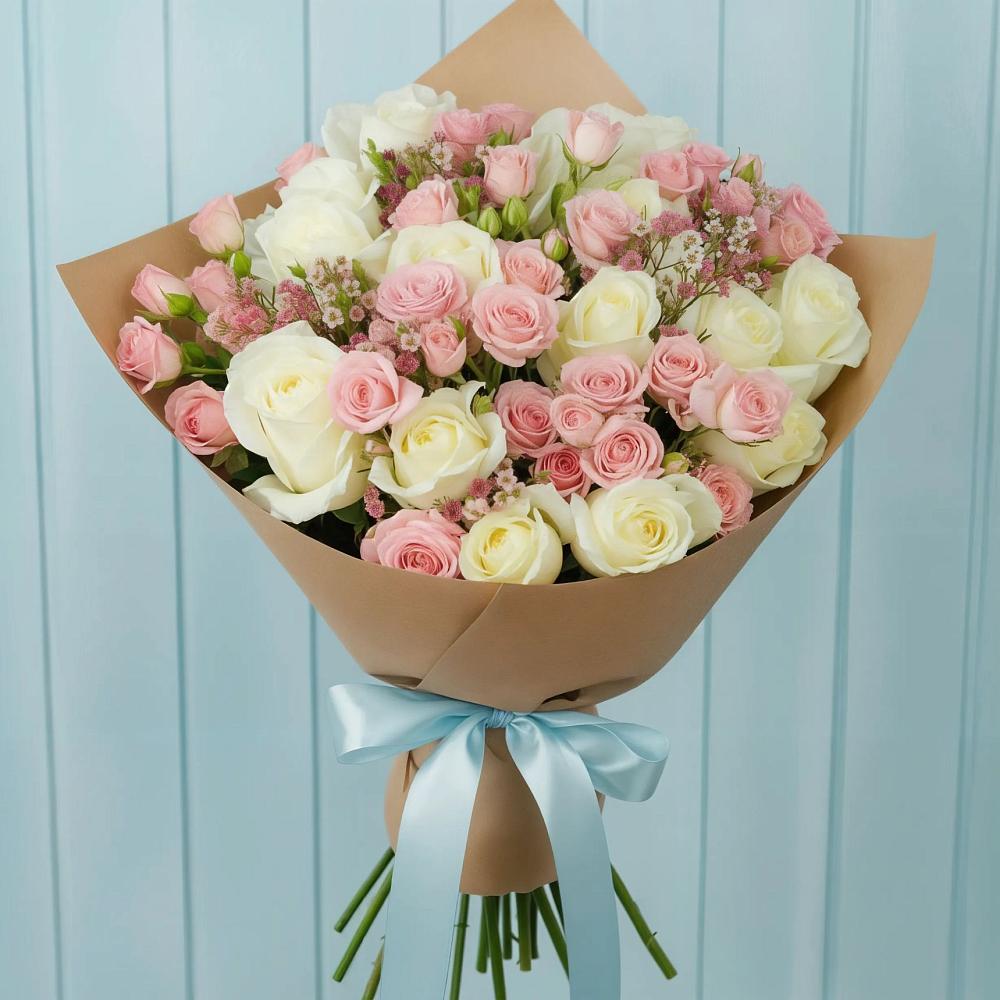 Букет цветов из: Розы в Мескер-Юрте