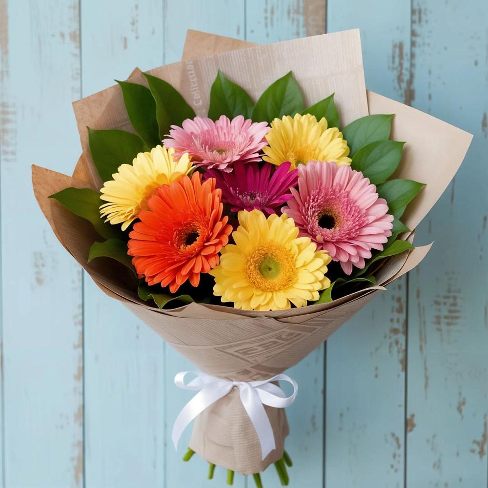 Букет цветов из: Герберы в Мескер-Юрте