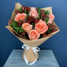 Букет цветов из:  Розы и Альстромерии #REPLACE_PRED# Мескер-Юрте