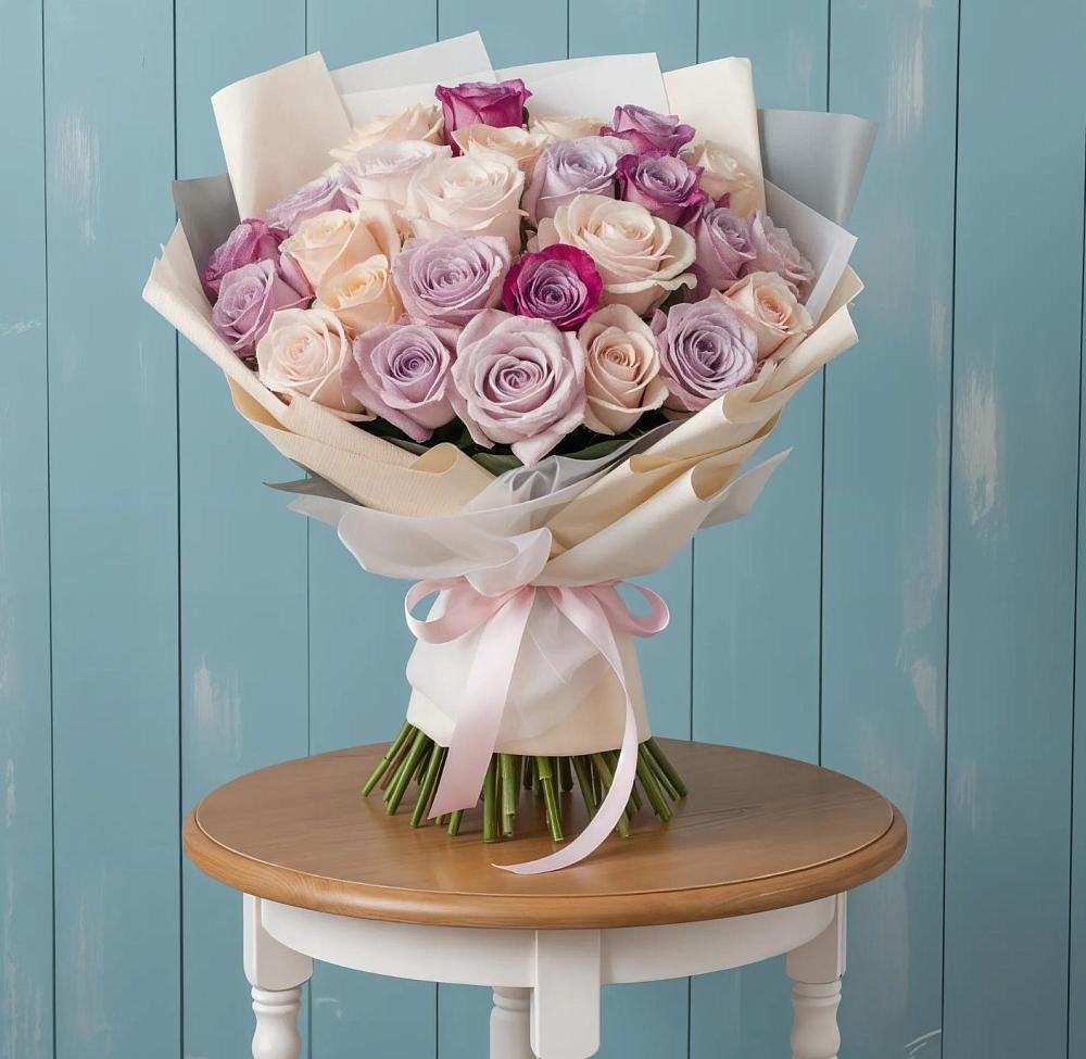 Букет цветов из: Розы в Мескер-Юрте