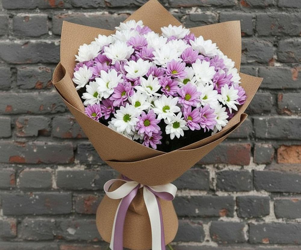 Букет цветов из: Хризантемы в Мескер-Юрте