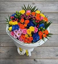 Букет цветов из:  Розы и Хризантемы в Мескер-Юрте