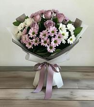 Букет цветов из:  Хризантемы и Розы в Мескер-Юрте