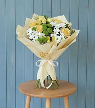 Букет цветов из:  Хризантемы и Розы в Мескер-Юрте