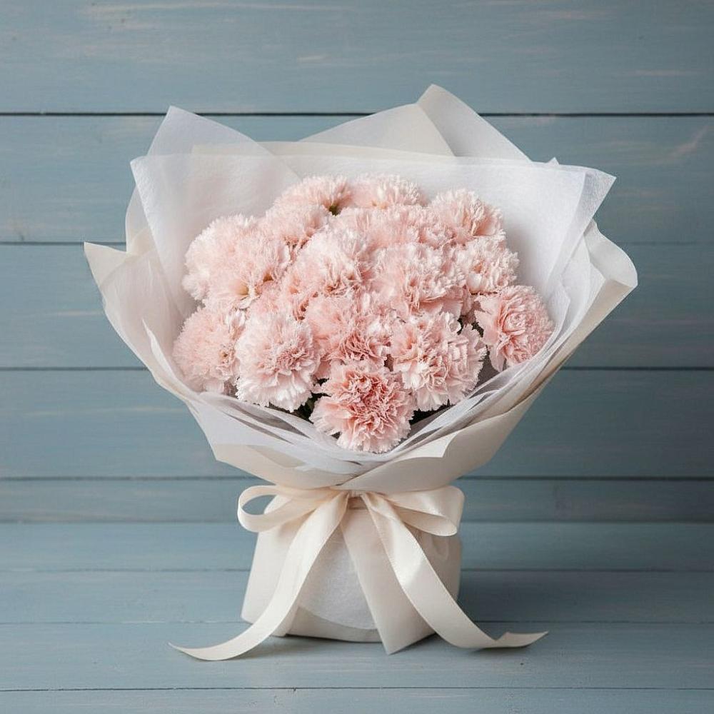 Букет цветов из: Гвоздики в Мескер-Юрте