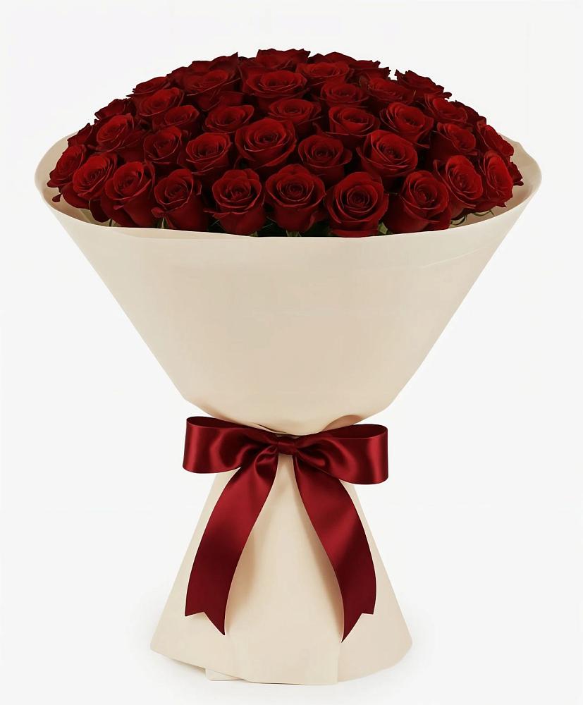 Букет 101 Бордовая роза Блэк Бакарра в Мескер-Юрте