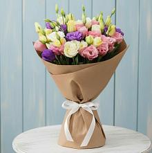 Букет цветов из:  Лизиантусы в Мескер-Юрте